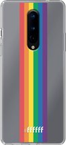 6F hoesje - geschikt voor OnePlus 8 -  Transparant TPU Case - #LGBT - Vertical #ffffff