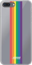 6F hoesje - geschikt voor iPhone 8 Plus -  Transparant TPU Case - #LGBT - Vertical #ffffff