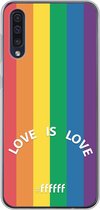 6F hoesje - geschikt voor Samsung Galaxy A50 -  Transparant TPU Case - #LGBT - Love Is Love #ffffff