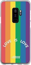 6F hoesje - geschikt voor Samsung Galaxy S9 Plus -  Transparant TPU Case - #LGBT - Love Is Love #ffffff