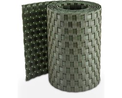 1 Rol privacyband - vlechtband voor DSM hekwerk imitatie rotan groen 255x19cm