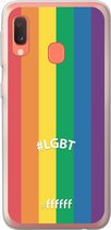 6F hoesje - geschikt voor Samsung Galaxy A20e -  Transparant TPU Case - #LGBT - #LGBT #ffffff