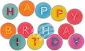 Waxinelichtjes Happy Birthday - 13 theelichtjes - Verjaardag waxinelichtjes