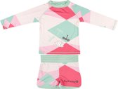 Ducksday - UV zwemset - kinderen – Renee-munt/roze  - 110-116