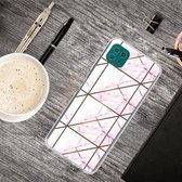 Voor Samsung Galaxy A22 5G Abstract marmer patroon TPU beschermhoes (roze)
