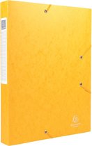 Exacompta Elastobox Cartobox rug van 4 cm geel kwaliteit 7/10e
