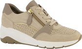 Medicus Dames Beige nubuck leren sneaker strass - Maat 40