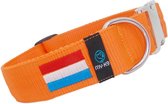 My K9 - Oranje Halsband - Holland - Nederlandse Vlag - maat XL halsomvang tussen 45 - 61cm