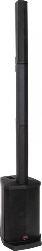 Compact draagbaar kolomluidsprekersysteem met batterij, interne mediaspeler en Bluetooth®