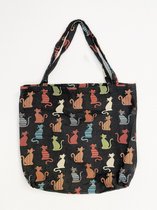 Boodschappentas - Gobelin - Cheeky - Katten - Zwart