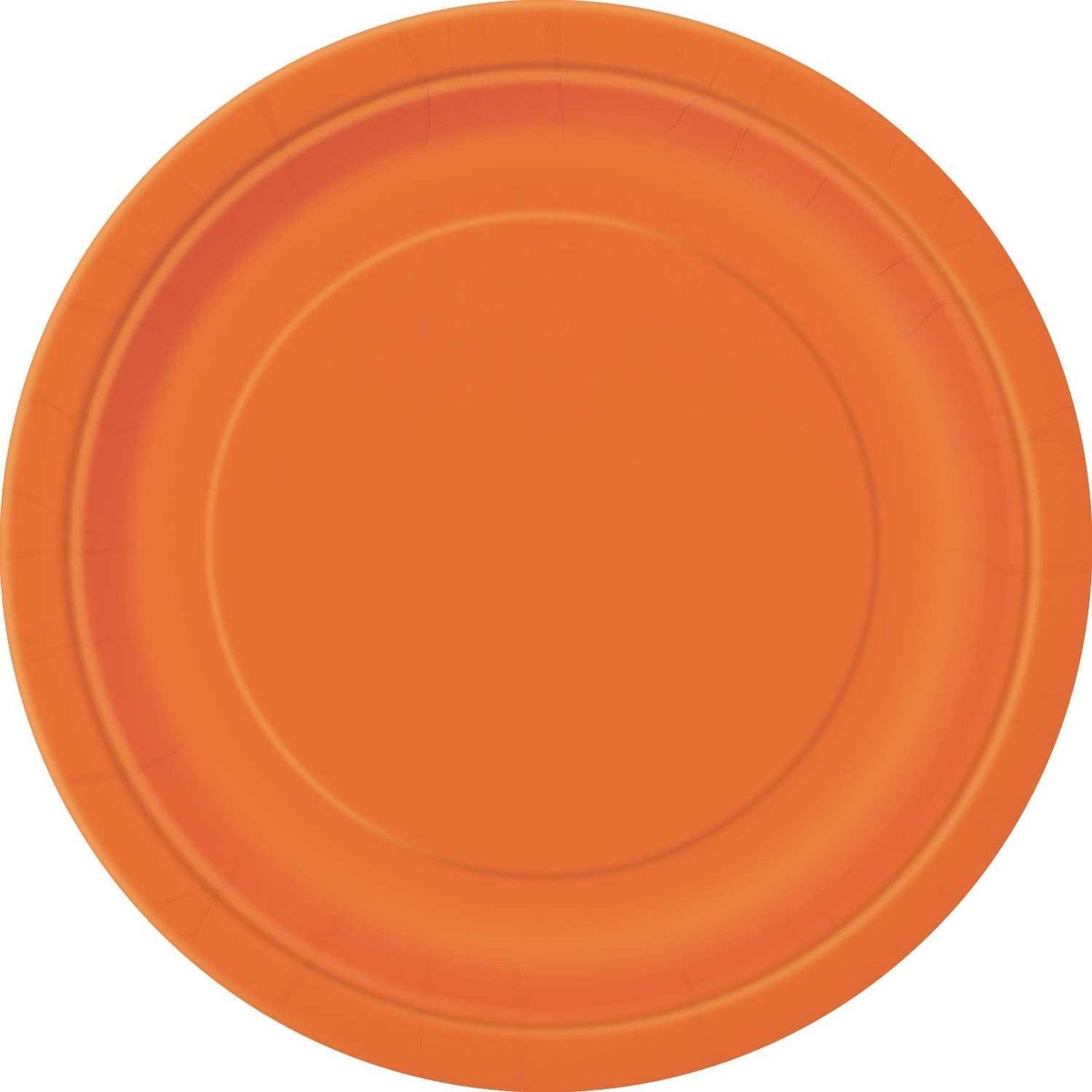 UNIQUE - Set van oranje ronde borden