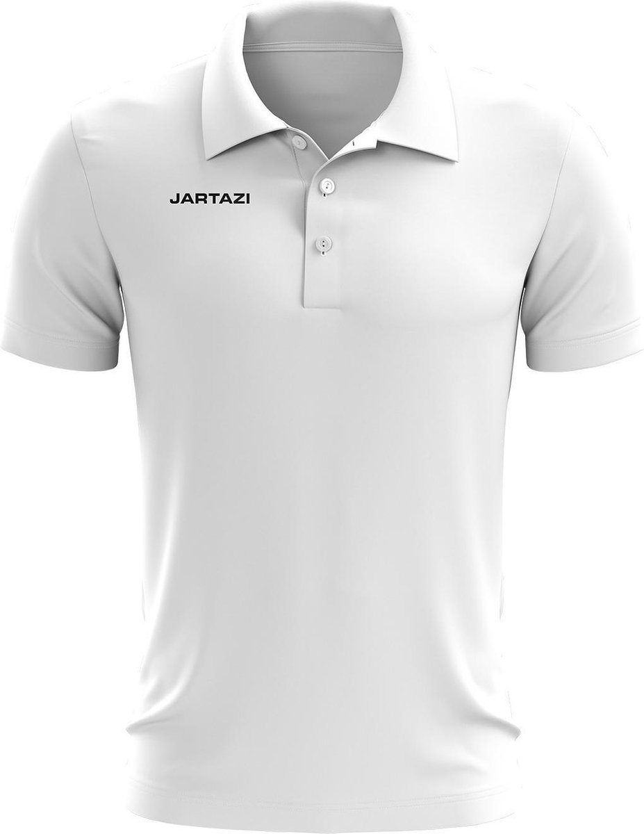 Jartazi Polo Premium Junior Katoen Wit Maat 122/128