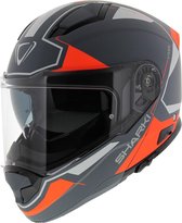 Vemar Helmet Sharki Matt Cutter Matt Grey-Red Fluo 56-S