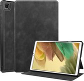 Samsung Galaxy Tab A7 Lite Hoes - PU Leer Folio Book Case - Zwart