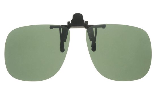 Polariserende Green Pilot Clip-On Opzetter Zonnebril Voorhanger Opzetbril Overzet Overzetzonnebril