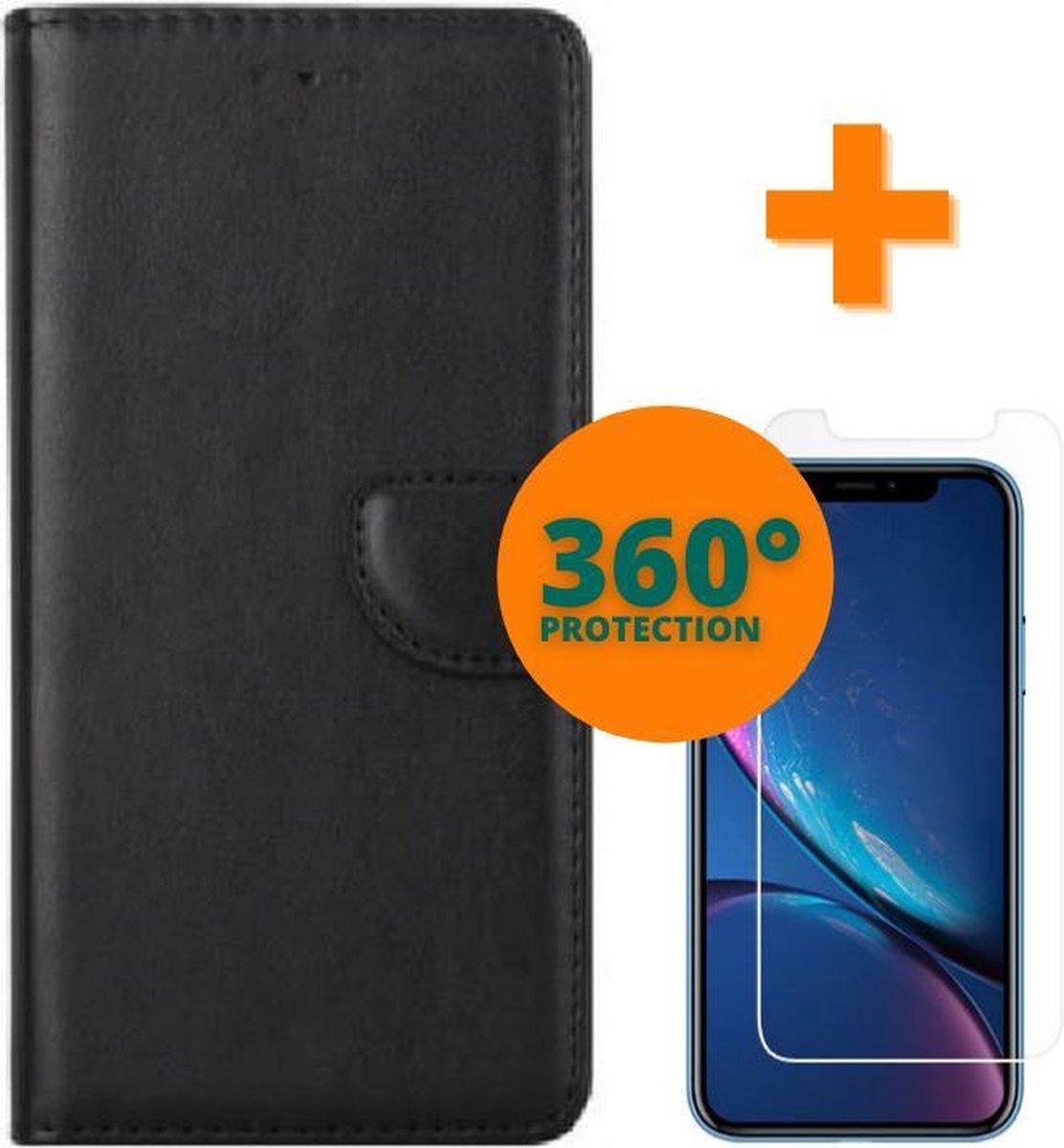 Fooniq Boek Hoesje Zwart + Screenprotector - Geschikt Voor Apple iPhone 11 Pro Max
