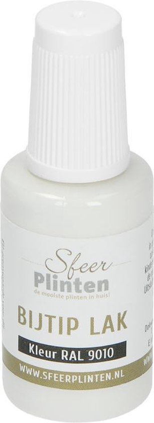 Sfeerplinten bij-tip-lak RAL 9010 - 20 ml