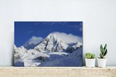Canvas Schilderij De Oostenrijkse berg in het nationale park Hohe Tauern - 30x20 cm - Wanddecoratie