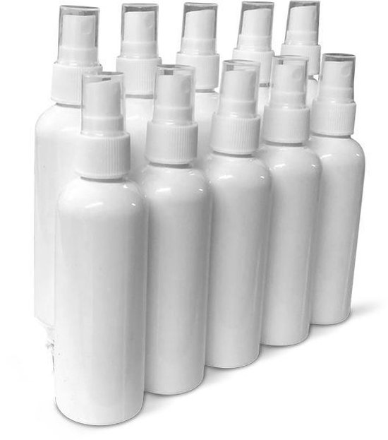 10 vaporisateurs vides de 250 ml, Blanc, Convient à la plupart des  liquides
