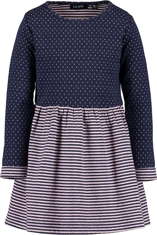 BlackButterfly Kinderen 'Alexia' Vintage Polka Stip Jaren `50 Meisjes Jurk (Koninklijk blauw, 3-4 jaar