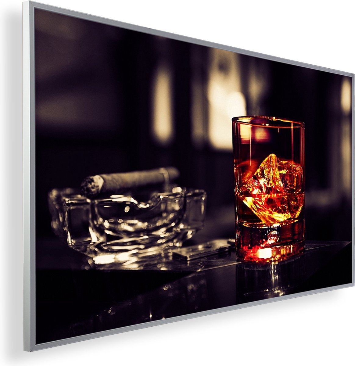 Infrarood Verwarmingspaneel 450W met fotomotief en Smart Thermostaat (5 jaar Garantie) - Cigar Whiskey 167