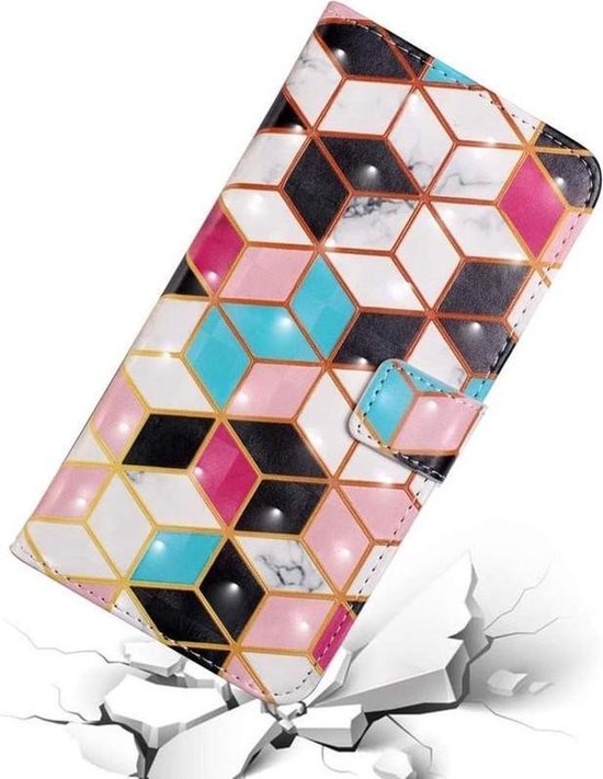 Étui Bookcase hoesje Samsung Galaxy S20 avec imprimé - Check