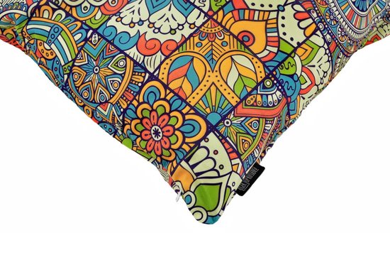 Mandala Patchwork Kussenhoes | Katoen/Polyester | 45 x 45 cm