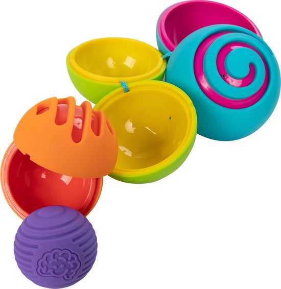 FAT BRAIN TOYS Oombeeball - Sensorisch Educatief Speelgoed Baby - Vanaf 10 Maanden - Ontwikkeling Motoriek & Zintuigen van Fat Brain Toys. — afbeelding 3