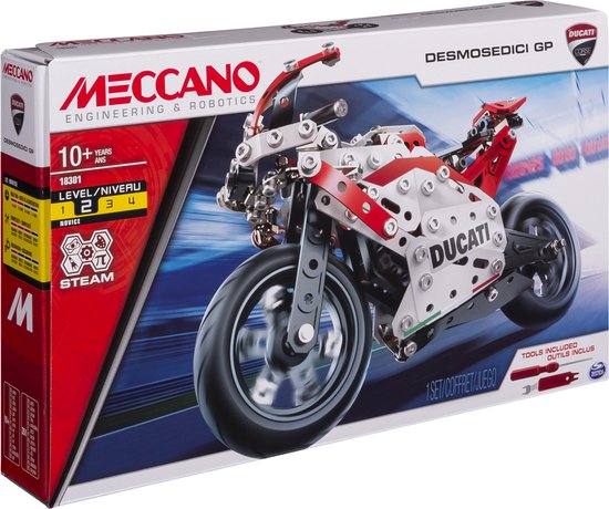 Meccano - DUCATI MOTO GP - Superbe Réplique Moto Ducati GP - Coffret  Inventions Avec