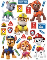 Sanders & Sanders muursticker PAW patrol rood, geel en groen - 600177 - 65 x 85 cm