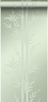 Origin behang bamboe olijfgroen - 345752 - 53 cm x 10,05 m