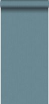 ESTAhome behang denim structuur donker vintage blauw - 138809 - 53 cm x 10.05 m