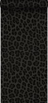 Origin behang panterprint donkergrijs en zwart - 347803 - 0.53 x 10.05 m