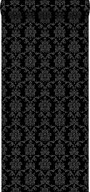 ESTAhome behang barokprint zwart - 136825 - 53 cm x 10,05 m