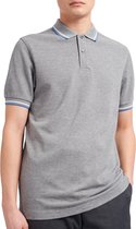 Fred Perry Twin Tipped Poloshirt - Mannen - licht grijs - blauw - wit