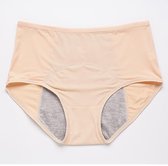 LM Lekvrije Menstruatie ondergoed slipje - mt 42/44  / mt  L  (period panties) - Beige Onderbroek met absorptie