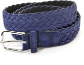 Profuomo Herenriem Gevlochten PPPR30016 - Blauw - 85 cm