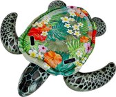 luchtbed, 191 x 170 cm opblaasbare schildpad, 2 handvatten voor extra grip