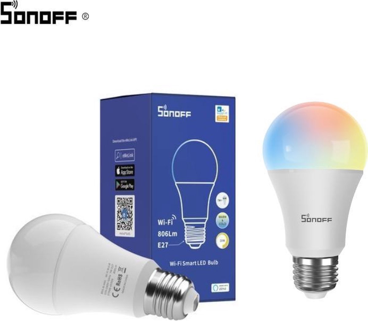 Ampoule LED E27, lampe disco, 3 W, RVB multicolore, tournant