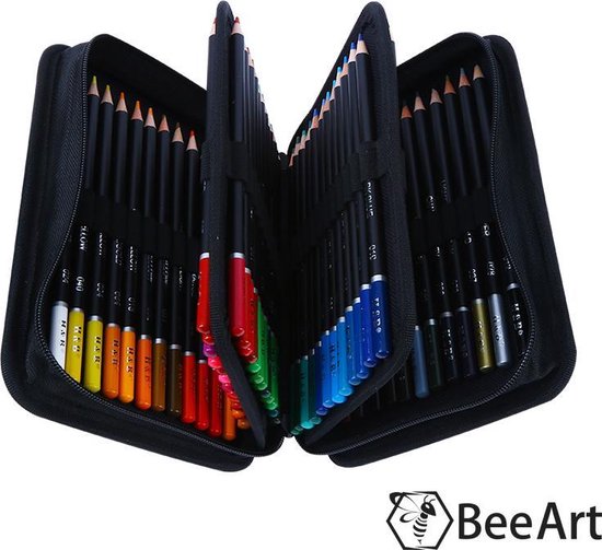BeeArt- 72-delige kleurpotlodenset - Professionele kwaliteit voor volwassenen en kinderen