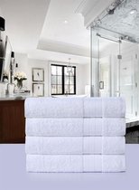 Luxe Handdoeken Set - Handdoek - Badtextiel - 50x100cm - 100% Zacht Katoen - Wit- 4 stuks