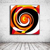 Modern Art N° 137 Canvas - 90 x 90 cm - Canvasprint - Op dennenhouten kader - Geprint Schilderij - Popart Wanddecoratie