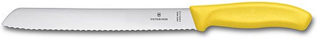 Victorinox Swiss Classic Broodmes - 21cm - RVS/PP Kunststof - Geel - Victorinox