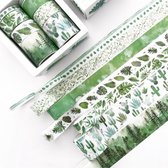 Knutselen | Washi Tape | Set 8 Rollen Green Nature | Papier en Knutselen