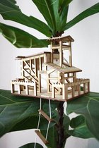 Boomhutje Kit | do-it-yourself bouwpakket | miniatuur boomhut voor in jouw plant