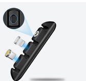 Thuys Kabel Organiser - Kabelbinder - Kabelclips - Kabel Management - Kabelbinders - Kabelbox - Zwart - Magneten Opzetstuk Bewaren