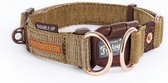 EzyDog Double Up Honden Halsband Dubbele Ring - Accessoires - L - Corduroy