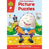 School Zone Picture Puzzles Workbook with Stickers