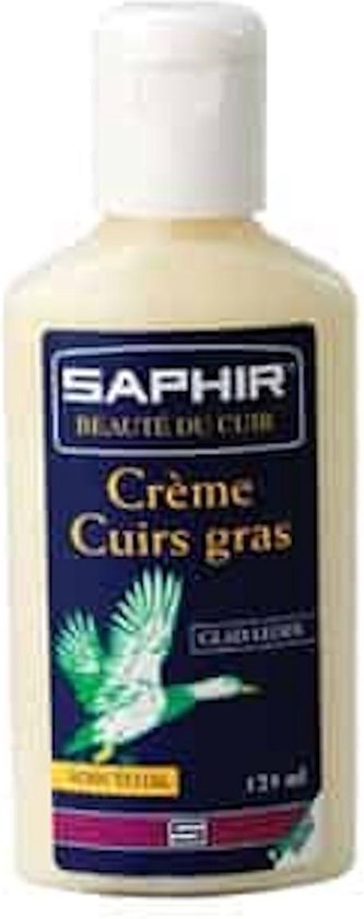 Saphir Creme Cuirs Gras / Oiled Leather Cream Kleurloos