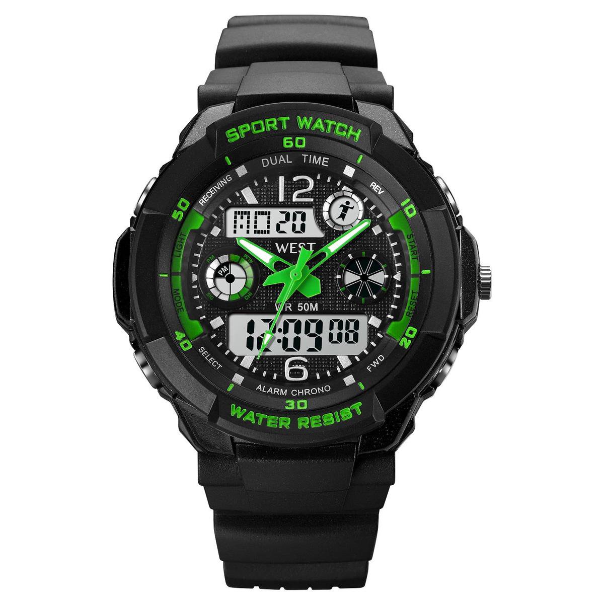 West Watch – multifunctioneel kinder sport horloge - model Storm – Chronograaf – Shockproof - Digita